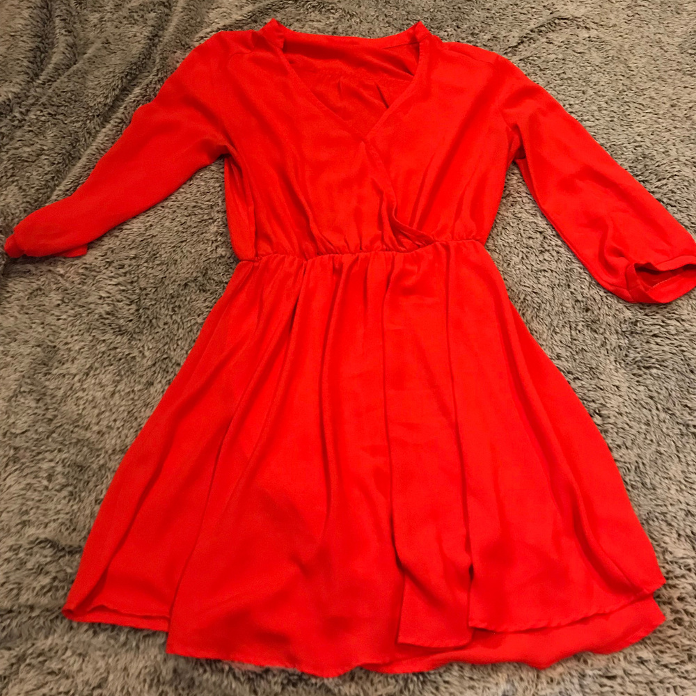 Lush 3/4 Length Sleeve Dress